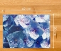 Preview: Tischset Platzset abwaschbar Hortensie Blau von ARTIPICS Kunststoff 42x30 cm